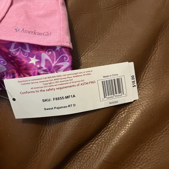 New NWOT AMERICAN GIRL Doll Retired Store Exclusive Butterfly Sweet Pajamas - Picture 2 of 7
